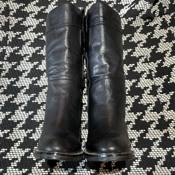 BCBGeneration Black Leather Mid-Calf Boots - Sz 7B - Picture 5 of 10
